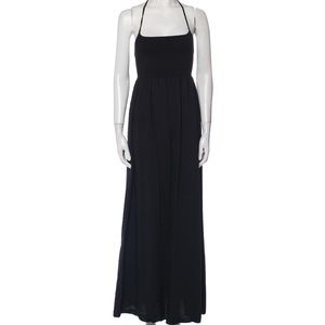 Theory Square Neckline halter Long Dress